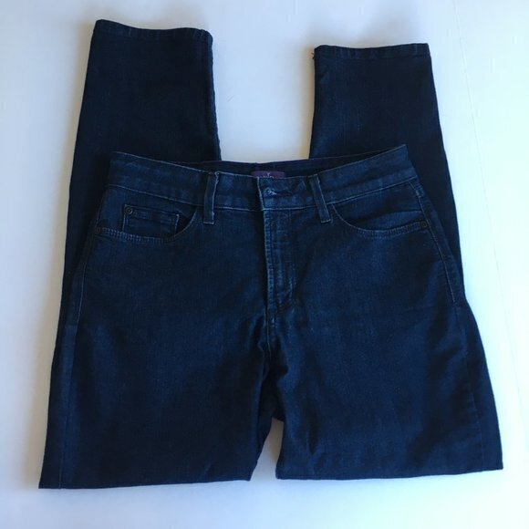 NYDJ Clarissa Ankle Pants in Dark Wash #M10M45T Womens Size 6 - Picture 2 of 8